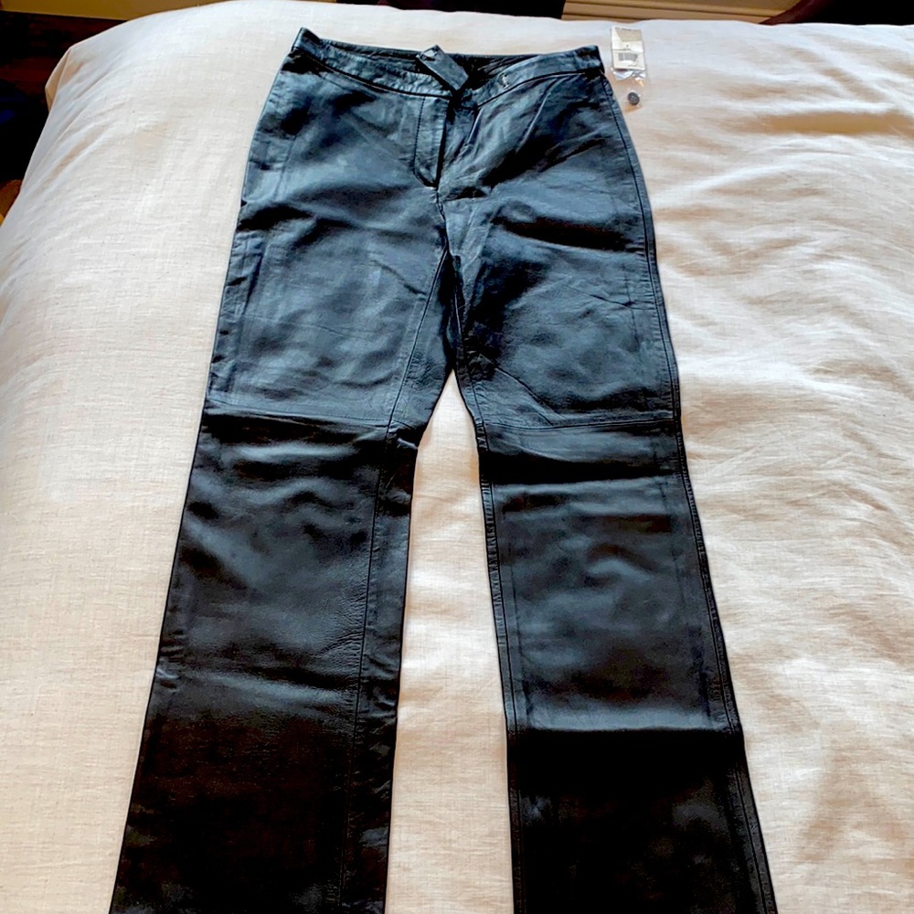 Beautiful black leather pants